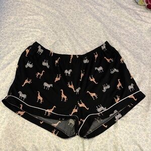 Joyspun women’s animal print pajama shorts